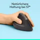 Logitech Lift Left Ergonomische Vertikale Maus für Linkshänder | Kabellose Bluetooth Maus | 4000 DPI | Grafit