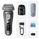 Braun Series 9 PRO+ 9667cc Folienschaber Trimmer grau/silber