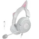Razer Kraken Kitty V3 USB-C Gaming Headset mit Chroma RGB, 7.1 Surround Sound & HyperClear Mikrofon, kabelgebunden, Weiß