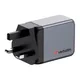 Verbatim 32201 GaN-Ladegerät 65W mit 3 Anschlüssen grau QC 3.0 Power Delivery 3.0