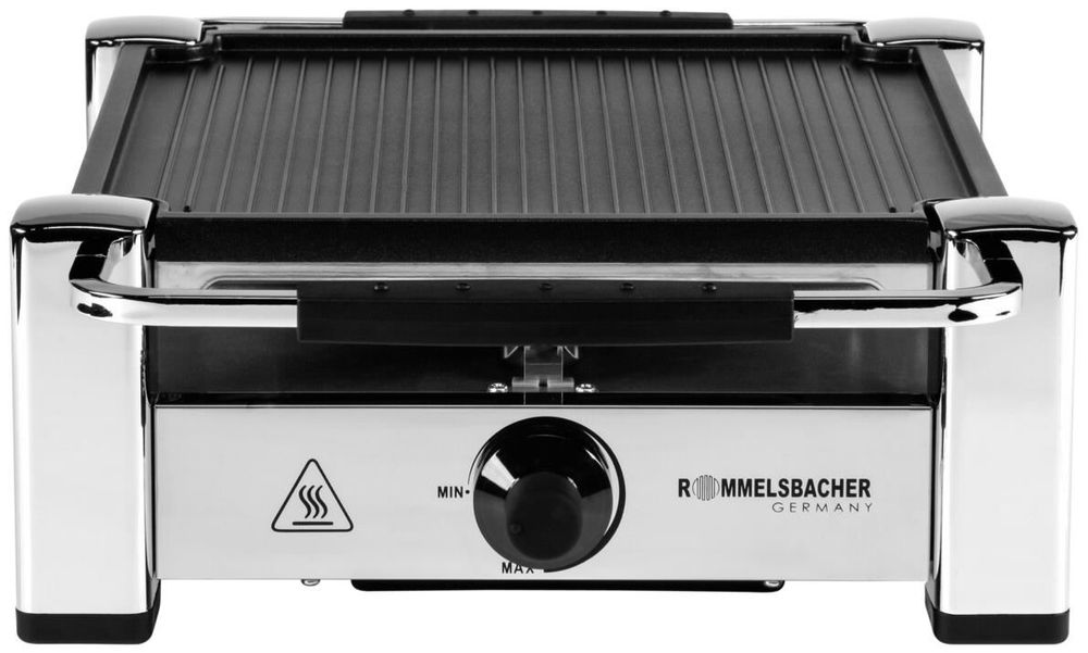 Rommelsbacher RCC 1000 Fashion - Raclettegrill/Grill - 1000 W - Chrom (RCC 1000)