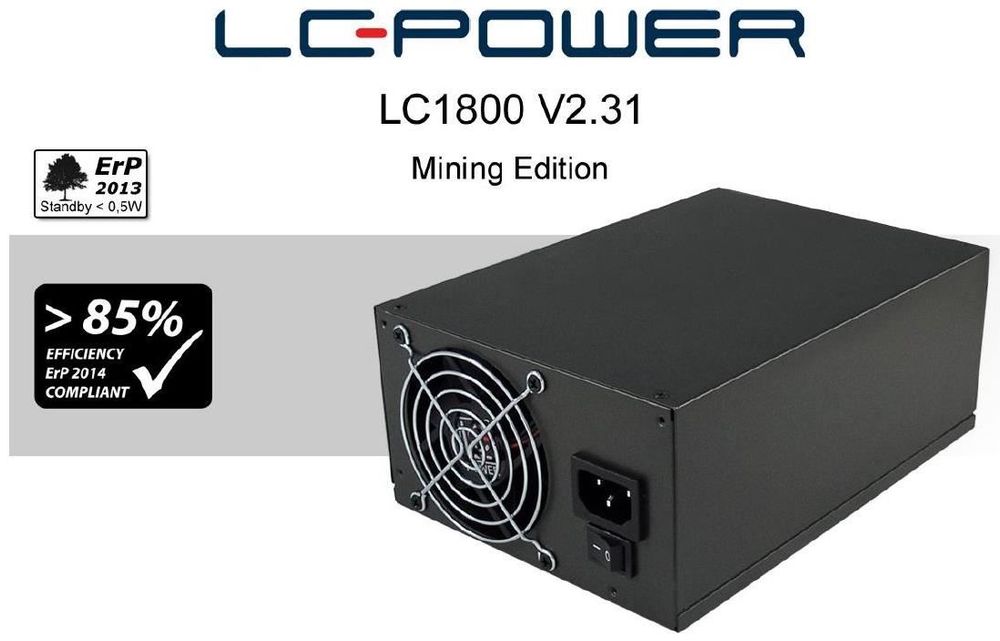 Фирма lc. Lc1800. PSU GY 1800. Mining Edition.