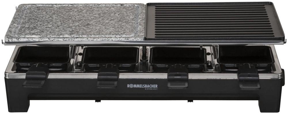 Rommelsbacher RCS 1350 Raclette edelstahl / schwarz