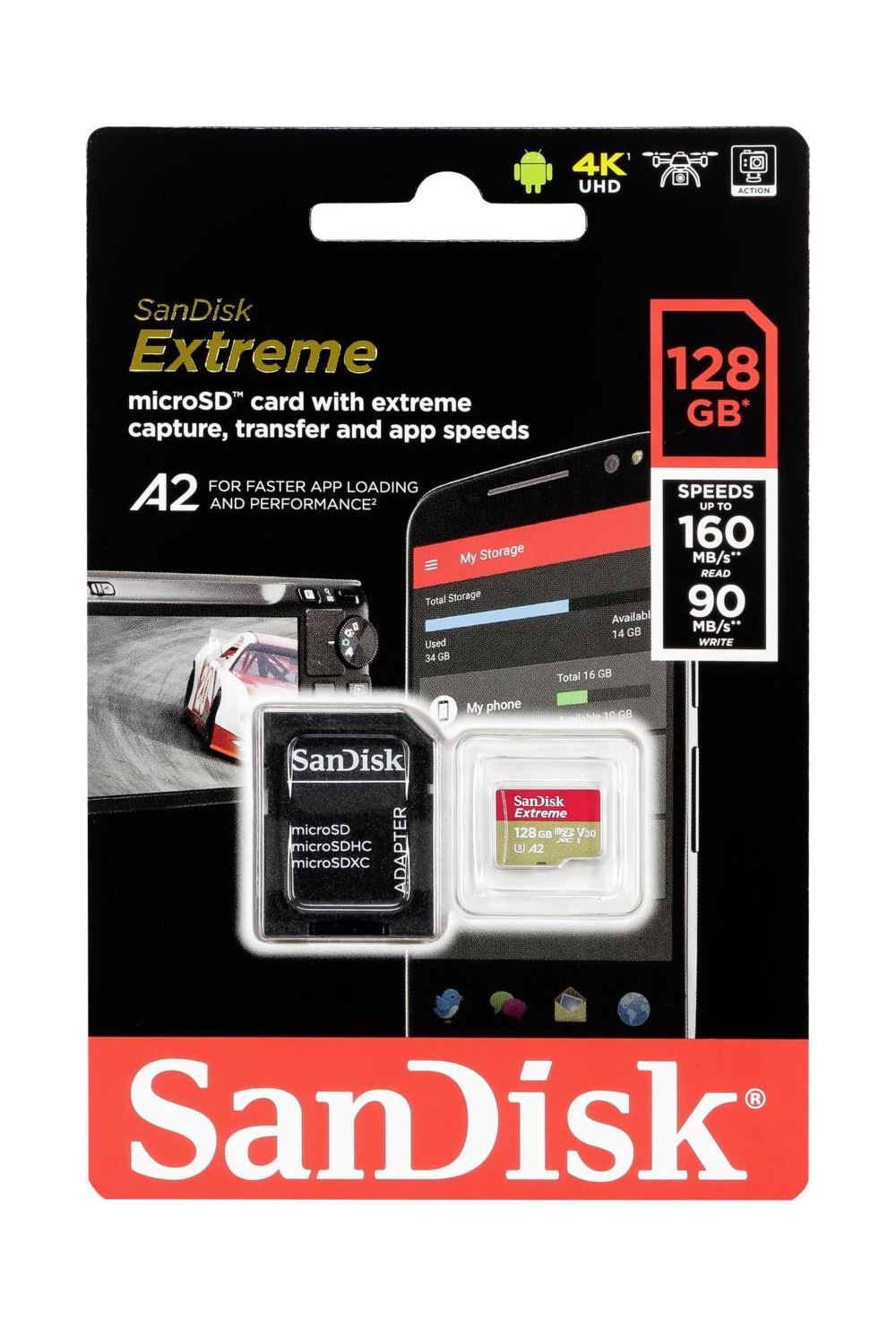 Карта памяти sandisk extreme 128 гб sdsqxa1 128g gn6ma