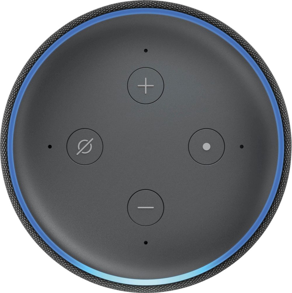 Amazon Echo Dot - 3rd Generation - Smart-Lautsprecher - Bluetooth, Wi-Fi - holzkohlefarben