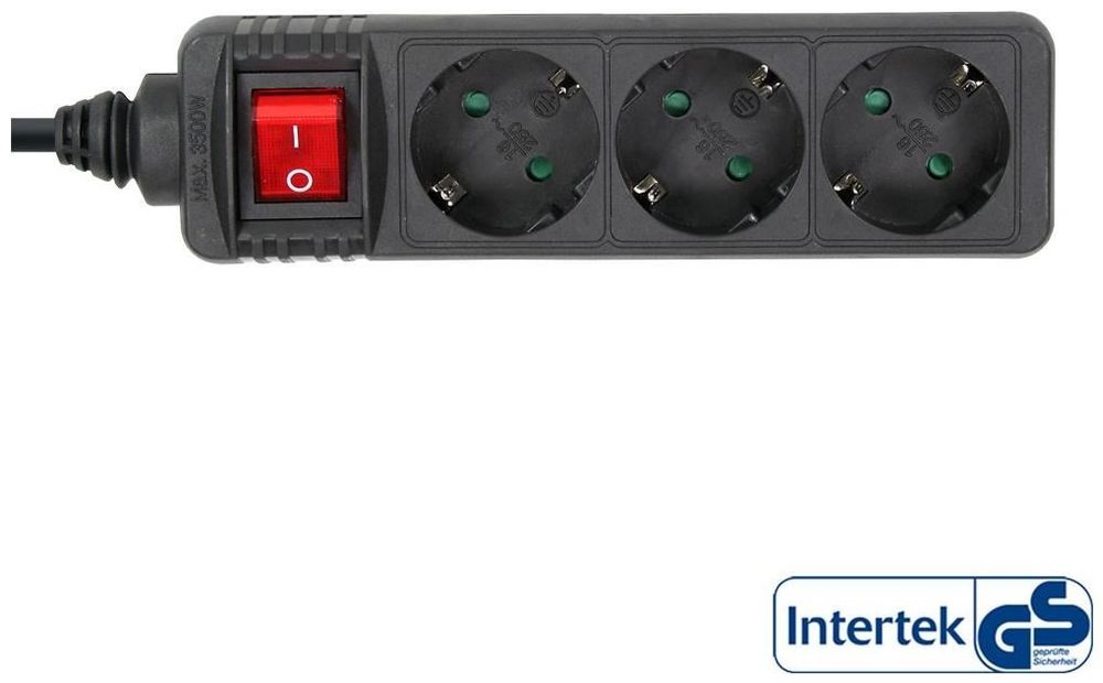 InLine Steckdosenleiste 3 günstig Kaufen-InLine 16435S Steckdosenleiste 3-fach Schutzkontakt mit Schalter 5m schwarz. InLine 16435S Steckdosenleiste 3-fach Schutzkontakt mit Schalter 5m schwarz <![CDATA[InLine 16435S Steckdosenleiste 3-fach Schutzkontakt mit Schalter 5m schwarz - Marke: InLine ;
