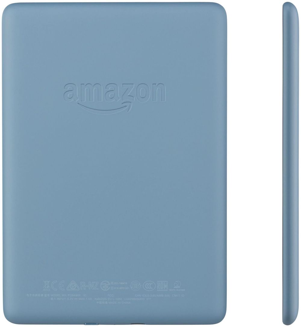 Amazon Kindle Paperwhite - 10. Generation - eBook-Reader - 32 GB - 15.2 cm (6) einfarbig Paperwhite (1448 x 1072) - Touchscreen - Wi-Fi, Bluetooth - Twilight Blue - mit Sonderangeboten und gesponsertem Bildschirmschoner