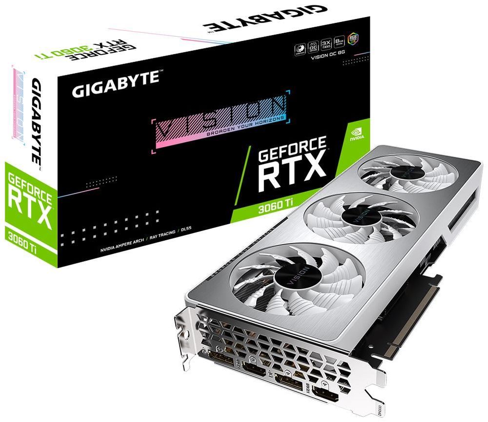 GIGABYTE GeForce RTX 3060 Ti VISION OC LHR (Rev. 2.0) 8GB