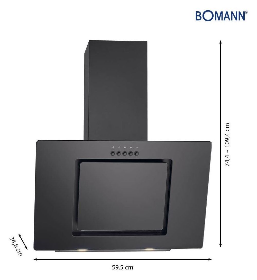 Bomann DU 7602 G schwarz (Vollglas) (EEK: B)