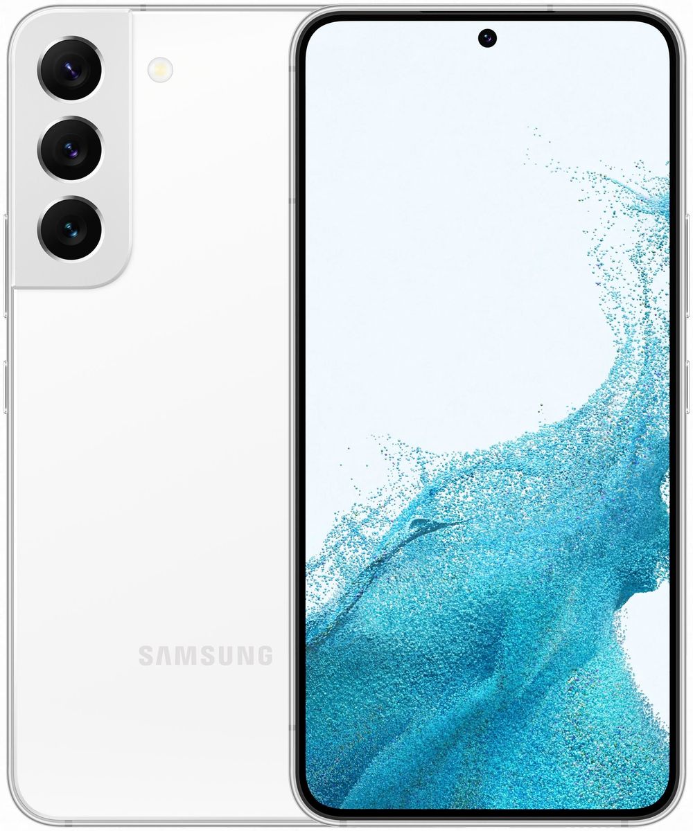 Samsung Galaxy S22 - 5G Smartphone - Dual-SIM - RAM 8 GB / Internal Memory 128 GB - OLED-Display - 6.1 - 2340 x 1080 Pixel (120 Hz) - Triple-Kamera 50 MP, 12 MP, 10 MP - front camera 10 MP - Phantom White