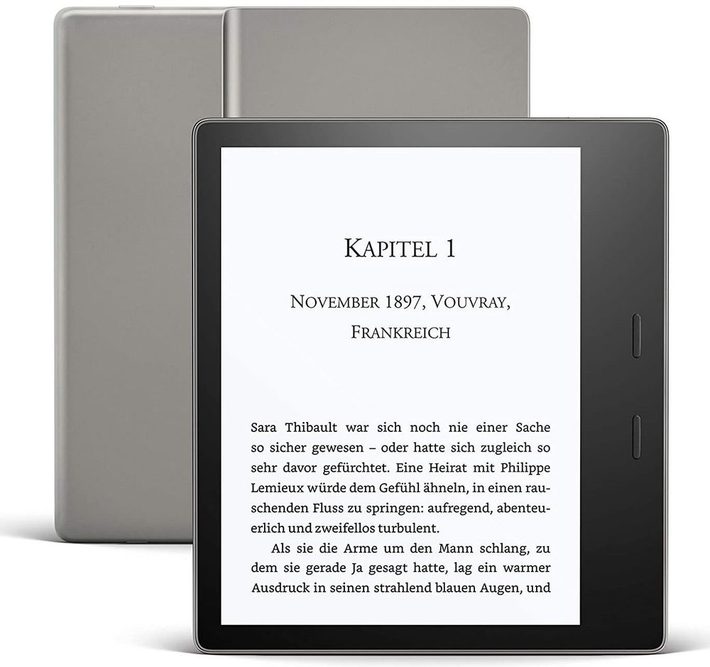 Amazon Kindle Oasis - eBook-Reader - 32 GB - 17.8 cm (7) einfarbig Paperwhite - Touchscreen - Bluetooth, Wi-Fi - Graphite