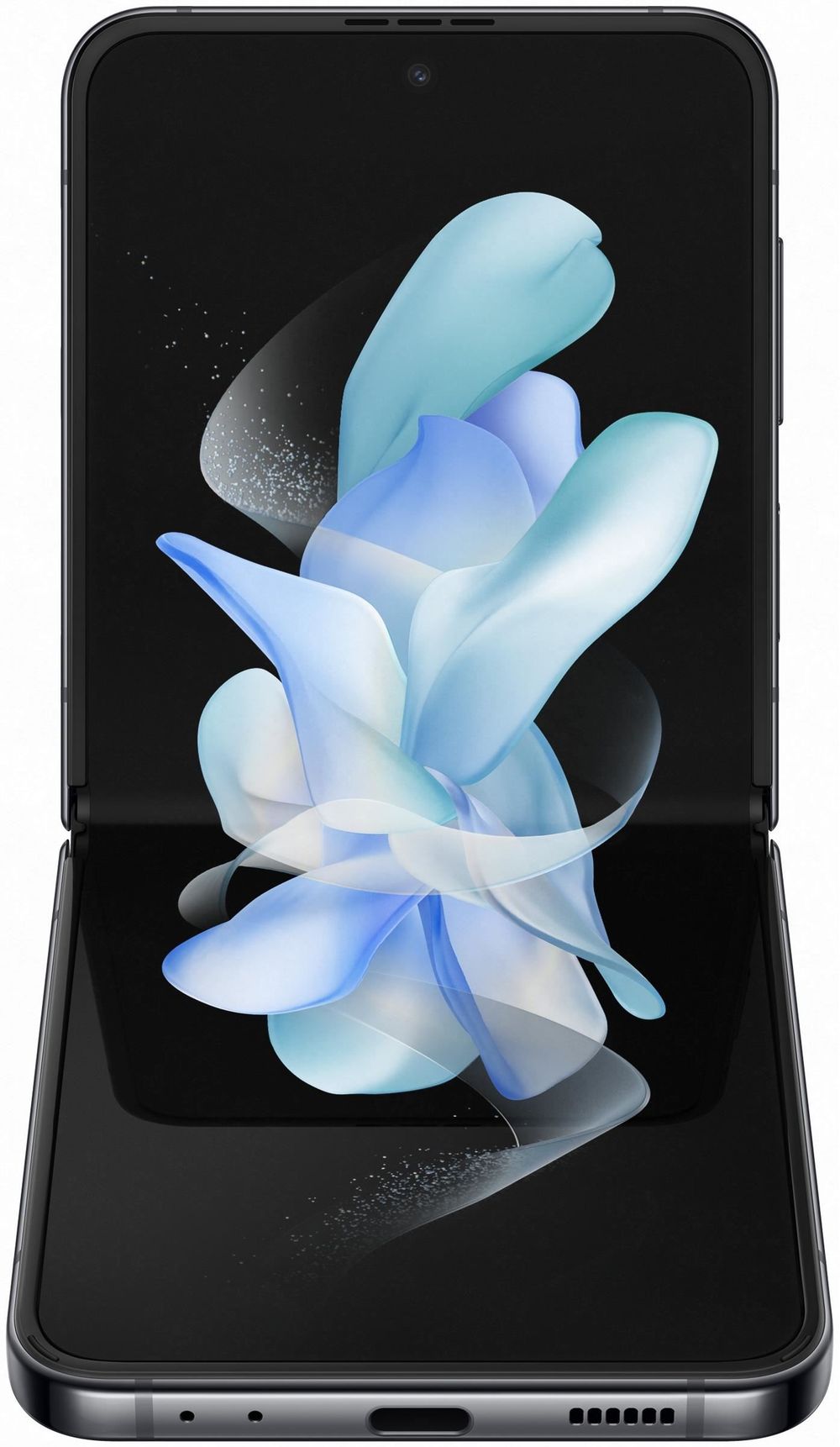 Samsung Galaxy Z Flip4 - 5G Smartphone - Dual-SIM - RAM 8GB / Interner Speicher 128GB - OLED-Display - 6.7 - 6.7 - 2640 x 1080 Pixel 2640 x 1080 Pixel (120 Hz) - 2 x Rückkamera 12 MP, 12 MP - front camera 10 MP - Graphite (SM-F721BZAGEUB)
