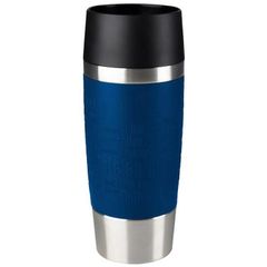 Emsa Travel Mug Isolierbecher Manschette 0.36 l edelstahl / blau