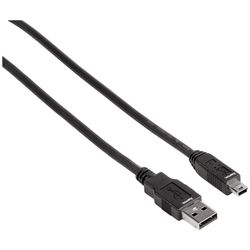Hama 88480 USB2.0-Anschlusskabel 1.80 m einfach geschirmt  schwarz