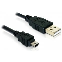 DeLOCK 82252 USB2.0 mini B Kabel 1.50 m schwarz