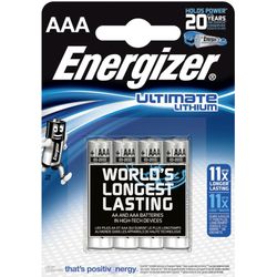 Energizer Ultimate Lithium AAA Batterie 1,5 V 1250 mAh 4er