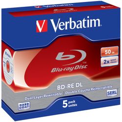 Verbatim BD-RE 2X 50GB 5er Pack