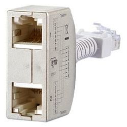 BTR 2x Cablesharing Adpt. pnp 1 ISDN VE 2 ISDN silber
