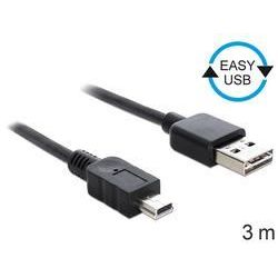 DeLOCK 83364 Kabel EASY USB A auf USB Mini 3.00 m schwarz