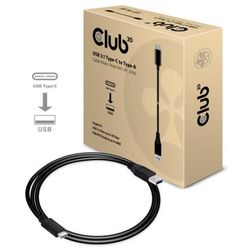 Club3D CAC-1523 USB Typ-C auf Typ-A, 10Gbps, PowerDelivery 1.00 m schwarz