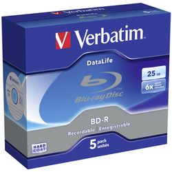 Verbatim 43836 6x BD-R DL Blu-ray Disc 25GB 5er Jewel Case