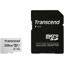 Transcenmd SD300S-A microSDXC UHS-I U3 256GB mit Adapter