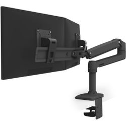 ERGOTRON LX Monitor Arm für zwei Monitore Tischhalterung, Dual Direct, schwarz