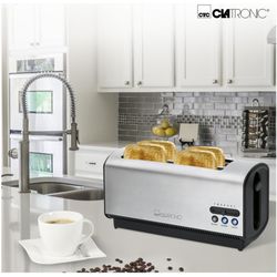 Clatronic TA 3687 Langschlitztoaster 1200W inox