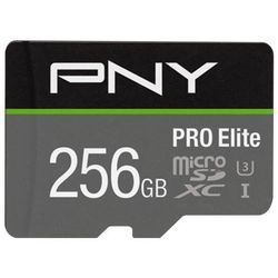 PNY PRO Elite microSDXC UHS I U3 A1 V30 CL10 256GB inkl. SD Adapter
