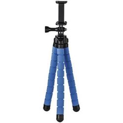 Hama Stativ Flex für Smartphone und GoPro, 26cm, blau
