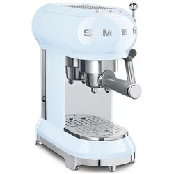 Smeg ECF01PBEU 50's Style Siebträger Espresso-/Kaffemaschine, pastellblau