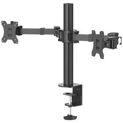 Hama Monitorarm FULLMOTION 89cm/35, Doppelarm für 2 Bildschirme, schwarz