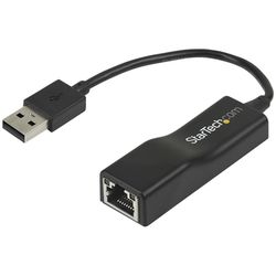 StarTech USB2100 USB Netzwerkadapter US2.0 Stecker auf RJ45-Buchse, schwarz