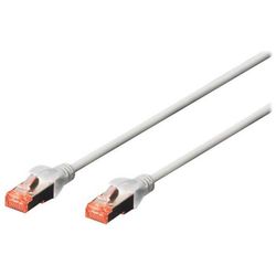 Digitus DK-1644-100-5 Patchkabel (5 Stück) 10.00 m Cat 6 S/FTP  grau