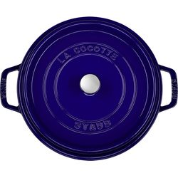 Staub La Cocotte 26cm, rund, gusseisen, dunkelblau