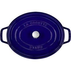 Staub La Cocotte 31cm, oval, gusseisen, dunkelblau