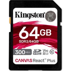 Kingston Canvas React Plus SDXC UHS II U3 V90 64GB