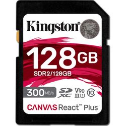 Kingston Canvas React Plus SDXC UHS II U3 V90 128GB