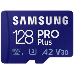 Samsung PRO Plus microSDXC U3 UHS I 128GB inkl. USB-Kartenleser