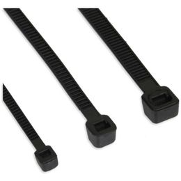 Klett-Verschluss 10er InLine® Kabelbinder 12x150mm schwarz 