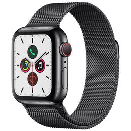 Apple Watch Series 5 LTE 40mm Edelstahlgehäuse Silber mit Milanaisearmband  Buy
