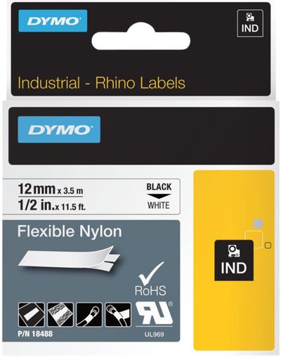 dymo nylon labels
