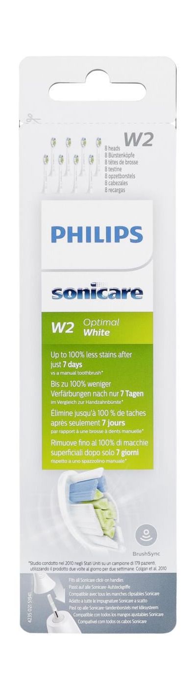 philips sonicare w2 optimal white 8 pack