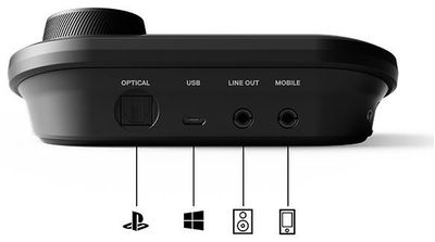 steelseries gamedac line out