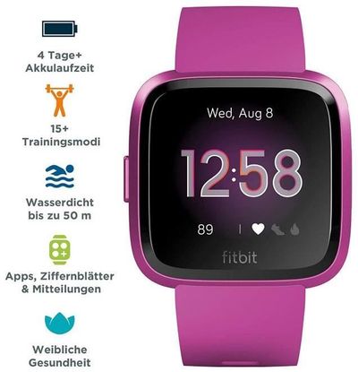 Fitbit Versa Lite Gesundheits Und Fitness Smartwatch Pink Kupit