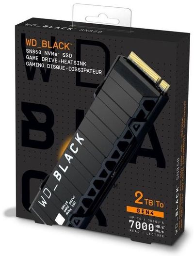 Wd Black Ssd Sn850 Gaming M 2 Nvme 2tb Inkl Kuhlkorper Buy