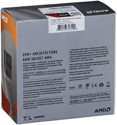 Amd Ryzen 3 30g Box 4x 3 6 Ghz 6mb Am4 Inkl Wraith Stealth Kuhler Buy