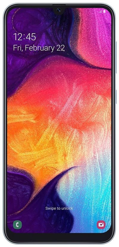 Samsung Galaxy A50 Dual Sim A505fb Eu Ware Google Android Smartphone In White With 128 Gb Storage Buy