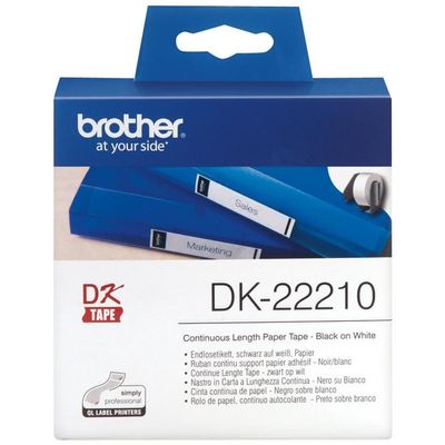 10 ROLLEN ETIKETTEN 29mm x 30.48m STANDARD für BROTHER P-touch DK-22210 