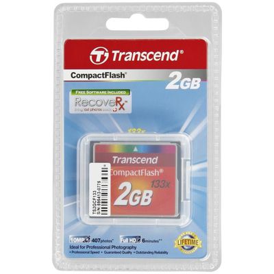 2GB CF Karte 2GB Compact Flash Card 133x Speicherkarte TRANSCEND Neu 